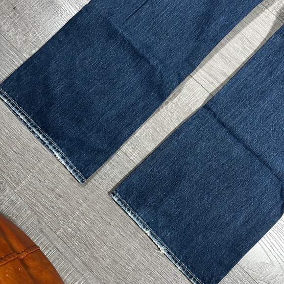 American Eagle Outfitters Men Jeans Low Rise Boot 34x32 Dark Wash Denim - Picture 9 of 11